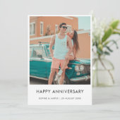 Modern Jubileum | Stijlvolle minimalistische fotok (Staand voorkant)