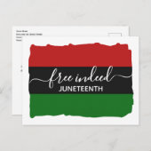 Modern JUNETEENTH-vrij Briefkaart (Voorkant / Achterkant)