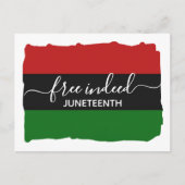 Modern JUNETEENTH-vrij Briefkaart (Voorkant)