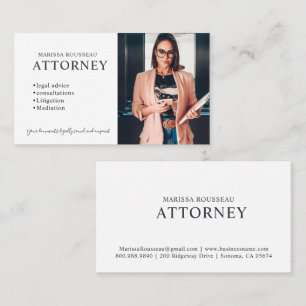 Modern Jurist Foto Professioneel Visitekaartje