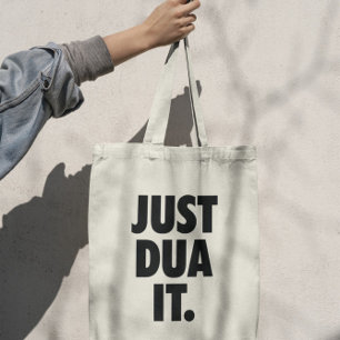 Modern Just Dua It Moslim Islamitische woordspelin Tote Bag