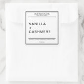 Modern kaarsenetiket vierkante sticker (Tas)