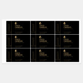 Modern kaarsenlabel labels (Vel)