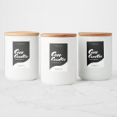 Modern kaarslabel ontwerp voedselcontainer etiket (Flessen)