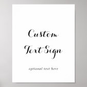 Modern kalligrafie aangepast tekstbord poster (Voorkant)