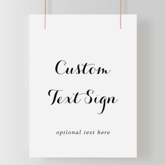 Modern kalligrafie aangepast tekstbord poster