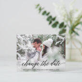 Modern kalligrafie script Verander de datum van de Briefkaart (Staand voorkant)