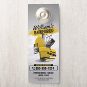 Modern kapperszaak kapperskapsel (Op knop)