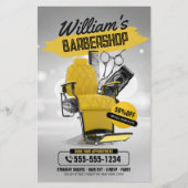 Modern kapperszaak kapperskapsel flyer (Voorkant)