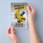 Modern kapperszaak kapperskapsel flyer (Hand)