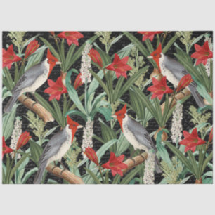 Modern kardinaal papier voor rode amaryllis collag