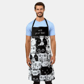 Modern Kawaii Funny Cute Cats Pattern Schort (Gedragen)