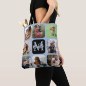 Modern Keepomwille Photo Collage Monogram Canvas t Draagtas (Dichtbij)