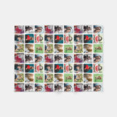 Modern Keepsake fotocollage patroon Fleece Deken (Voorkant (Horizontaal))