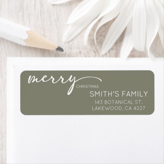 Modern Kerst Retouradres Label (Insitu)