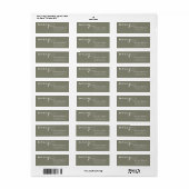 Modern Kerst Retouradres Label (Full Sheet)