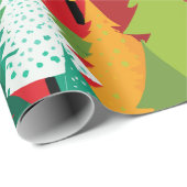 Modern kerstboom abstract inpakpapier (Rol Hoek)