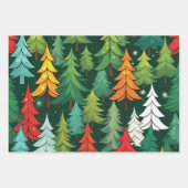 Modern kerstboom patroon inpakpapier (Voorkant 2)