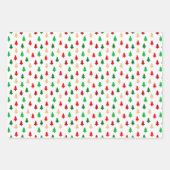 Modern kerstboompatroon inpakpapier vel (Voorkant)