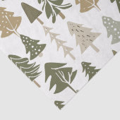 Modern kerstboompatroon tissuepapier (Detail)