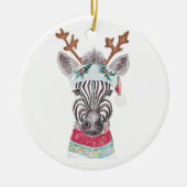 Modern kerstcadeau idee keramisch ornament (Voorkant)