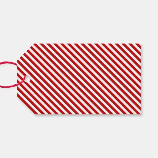 Modern Kerstfeest Rendieren met Ornamenten Cadeaulabel (Achterkant Horizontaal)