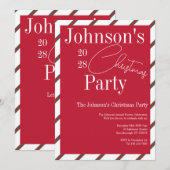 Modern kerstfeest rood en groen kaart (Voorkant / Achterkant)