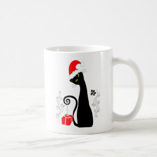Modern kerstKat Koffiemok