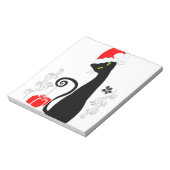 Modern kerstKat Notitieblok (Gedraaid)