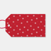 Modern Kerstmis Rood Cadeaulabel (Achterkant Horizontaal)