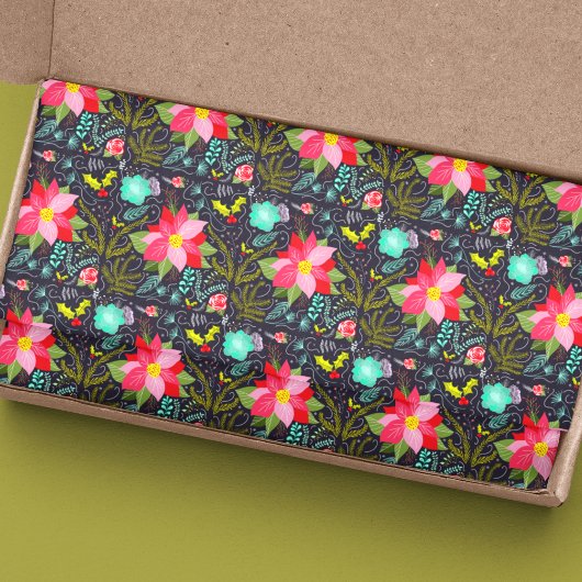 Modern kerstpatroon tissuepapier