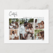 Modern kerstscript: 5-foto's met goede beeldkwalit feestdagenkaart (Voorkant)