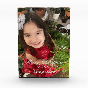 Modern kerstscript fotoblokken