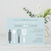 Modern Keuken Vrijgezellenfeest Bord Blauw Grijs W Kaart (Staand voorkant)