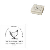 modern kippenadres Stempel (Gestempeld)