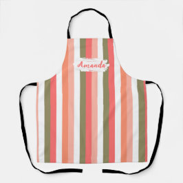 Modern Kitchen Custom Apron, Heart, Cook Bake BBQ Schort