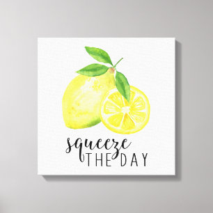MODERN KITCHEN LEMON PUN CANVAS AFDRUK