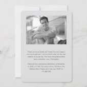 Modern, Klasse van 2024, Slank Foto's Afstuderen Aankondiging (Achterkant)