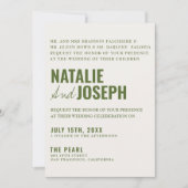 Modern klassevol helder kleurrijk alles in één bru kaart (Voorkant)