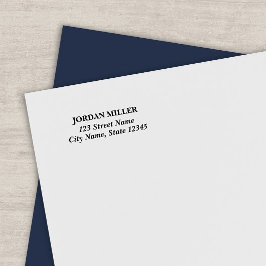 Modern klassiek huisadres  zelfinktende stempel