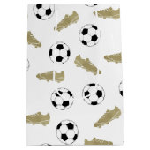 Modern klassiek voetbal klemt bal medium cadeauzakje (Achterkant)