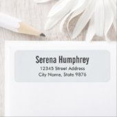 Modern -Klassiek Wit- Retouradreslabel Etiket (Insitu)