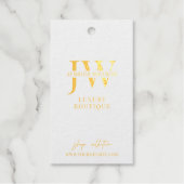 Modern Kleding Prijs Label Gold Folie Hang Label (Voorkant)