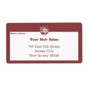 Modern klein bedrijf Custom Logo Shipping Etiket (Voorkant)