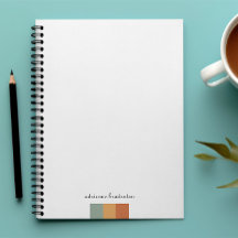 Modern Klein Kleurblok | Script Monogram