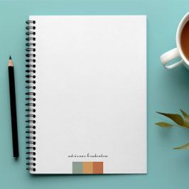 Modern Klein Kleurblok | Script Monogram Notitieboek