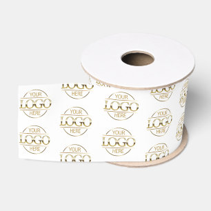 Modern Klein Zakelijk Logo Promotioneel Merk Grosgrain Lint