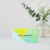 Modern / Kleurblok / Groen Visitekaartje (Staand voorkant)