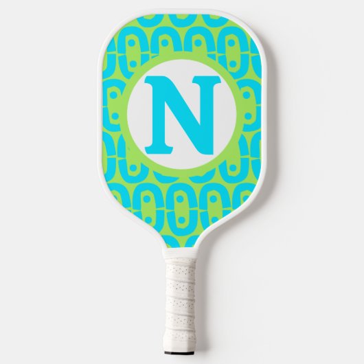modern kleurig patroon pickleball paddle (Achterkant)
