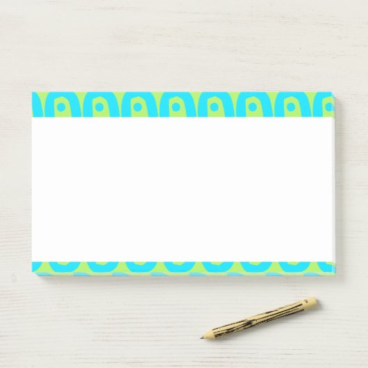 modern kleurig patroon post-it® notes (Op bureau)